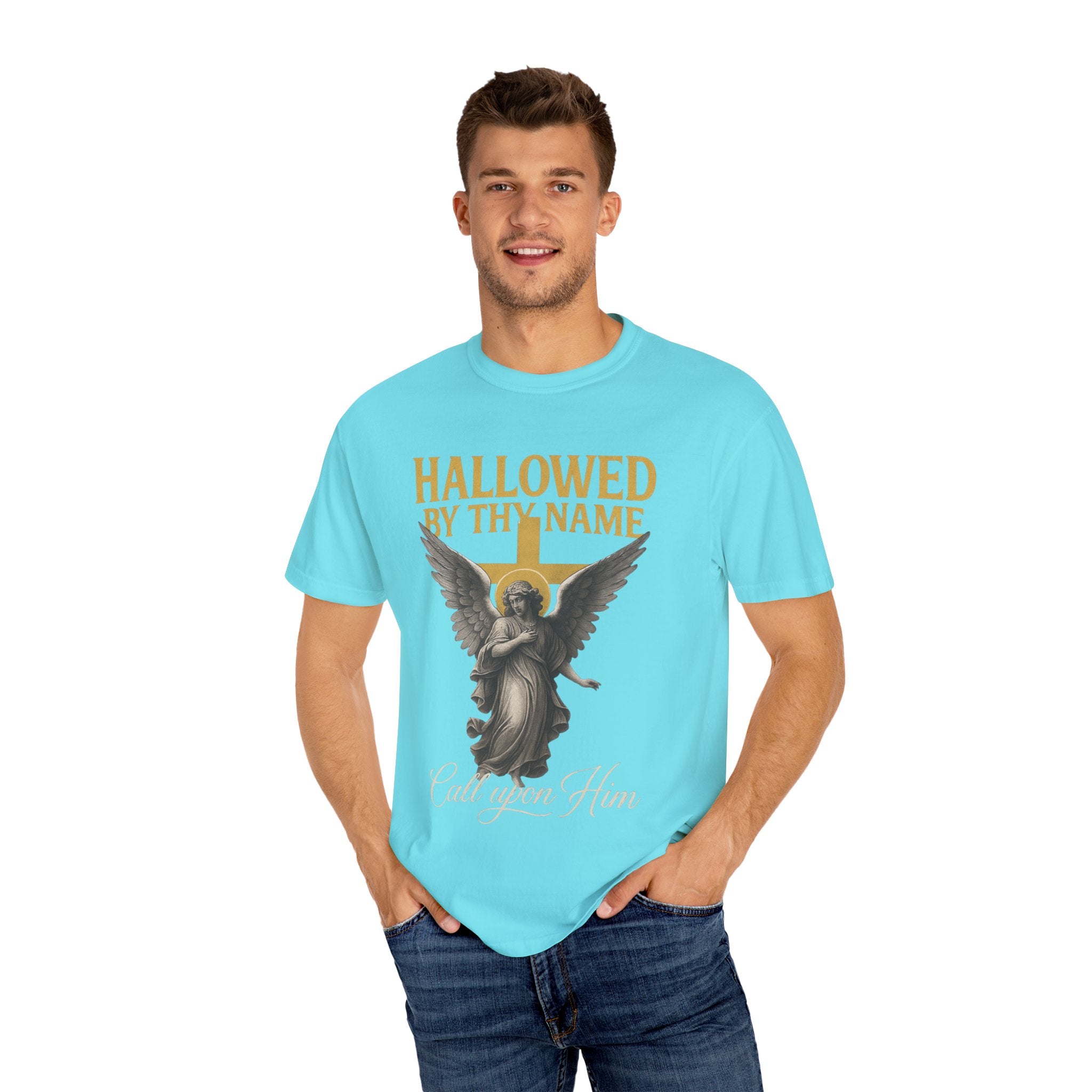 Hallowed by Thy Name Christian Garment-Dyed T-shirt