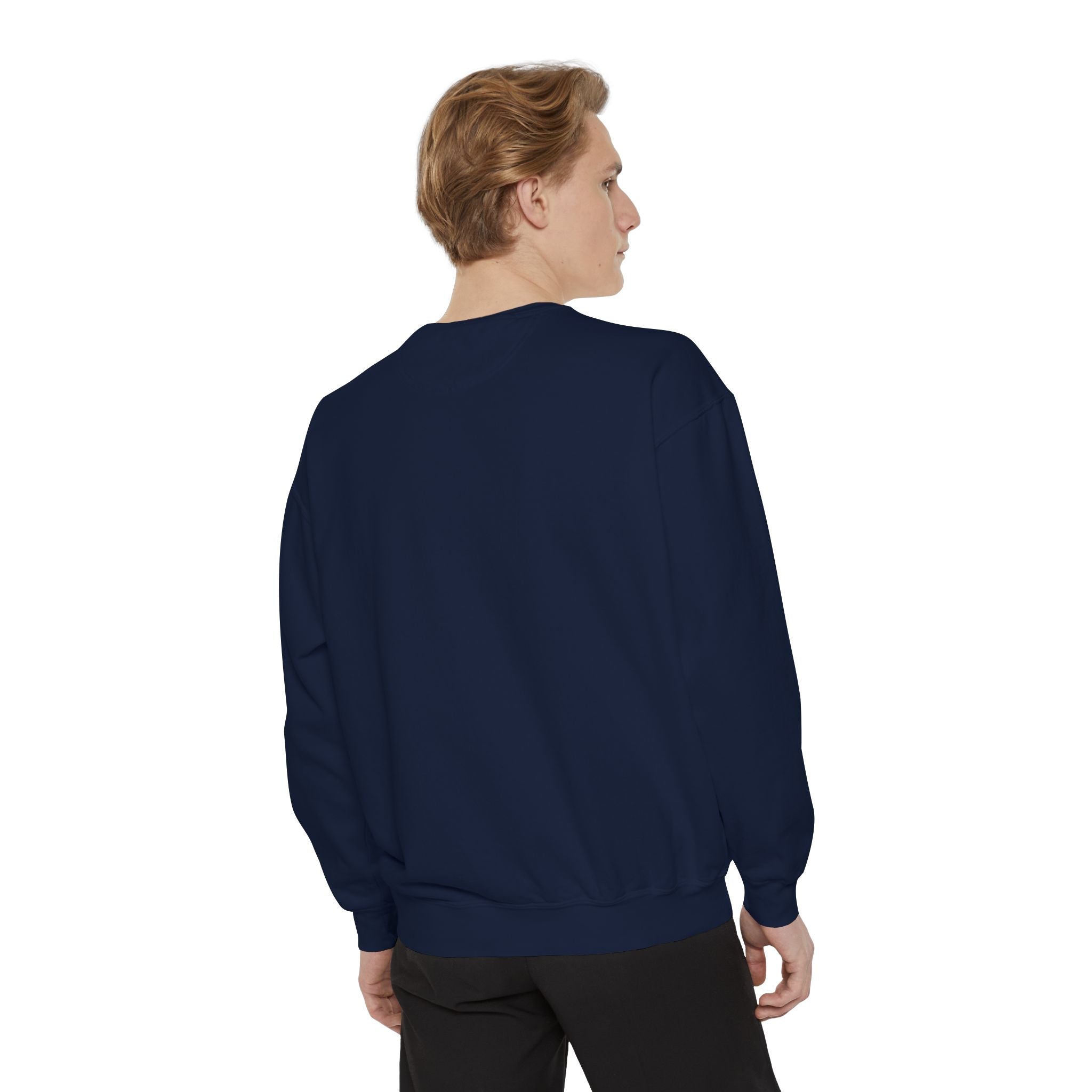 Victory in Jesus Unisex Garment-Dyed Sweatshirt