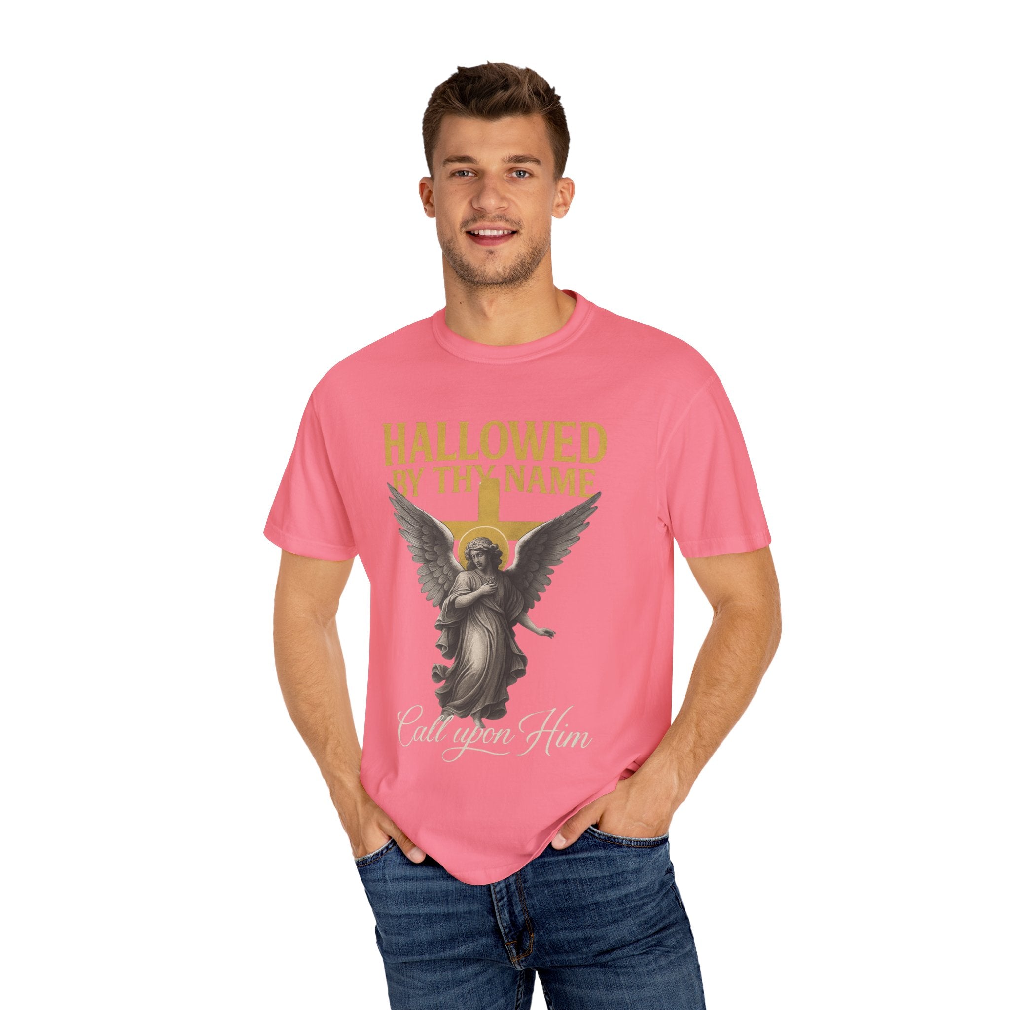 Hallowed by Thy Name Christian Garment-Dyed T-shirt