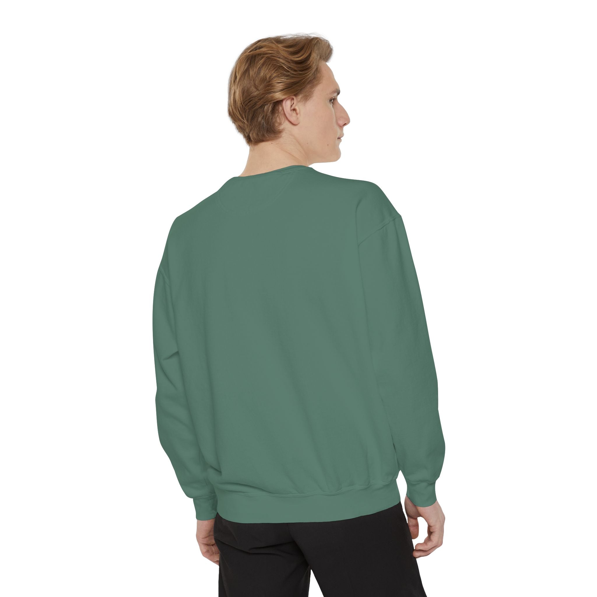 Victory in Jesus Unisex Garment-Dyed Sweatshirt