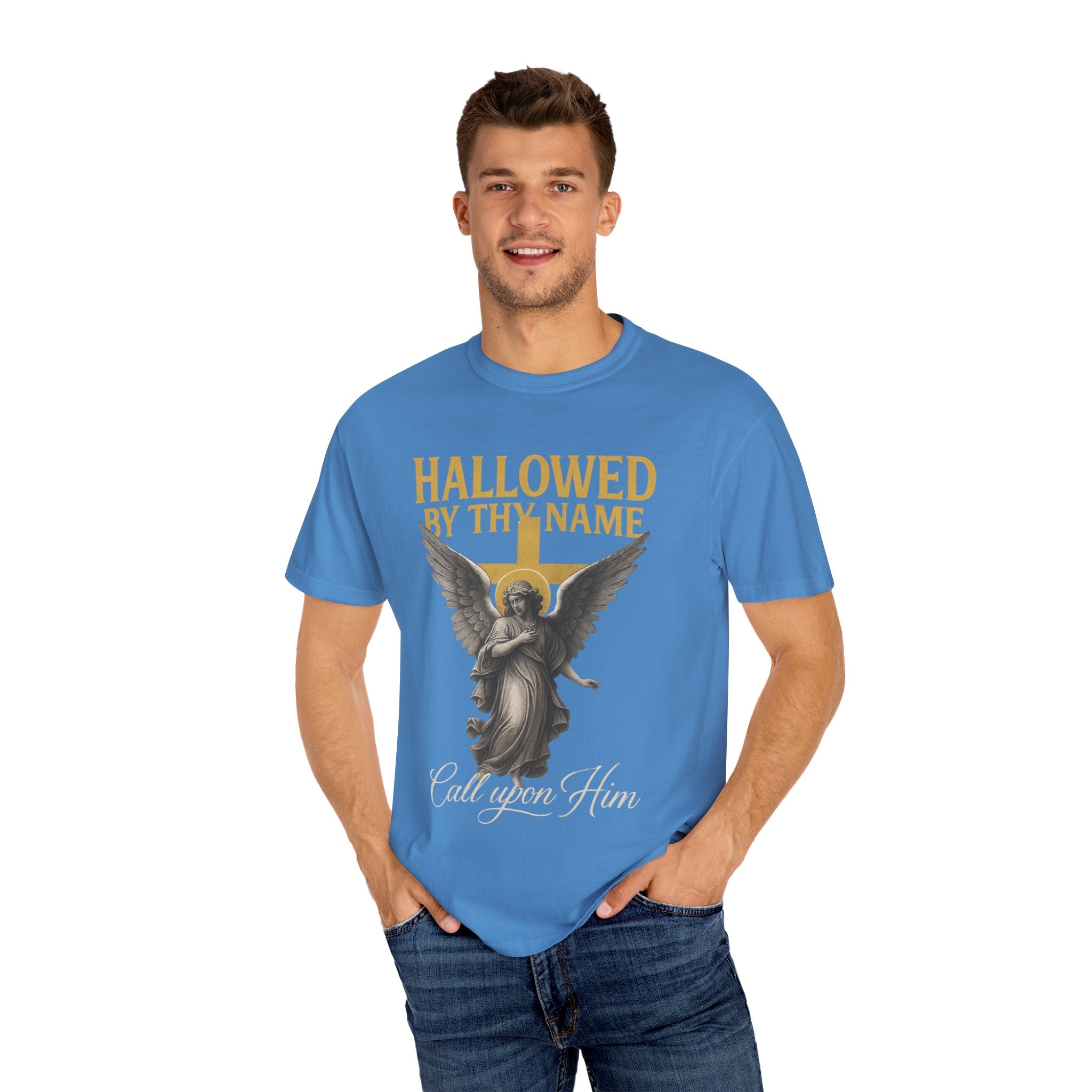Hallowed by Thy Name Christian Garment-Dyed T-shirt