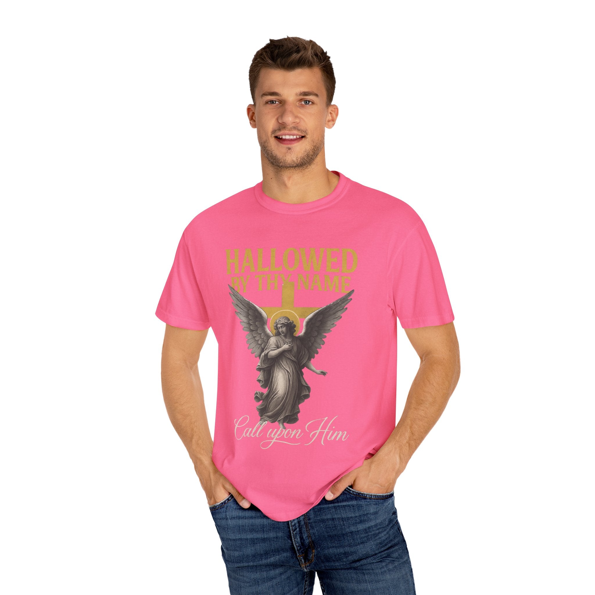Hallowed by Thy Name Christian Garment-Dyed T-shirt