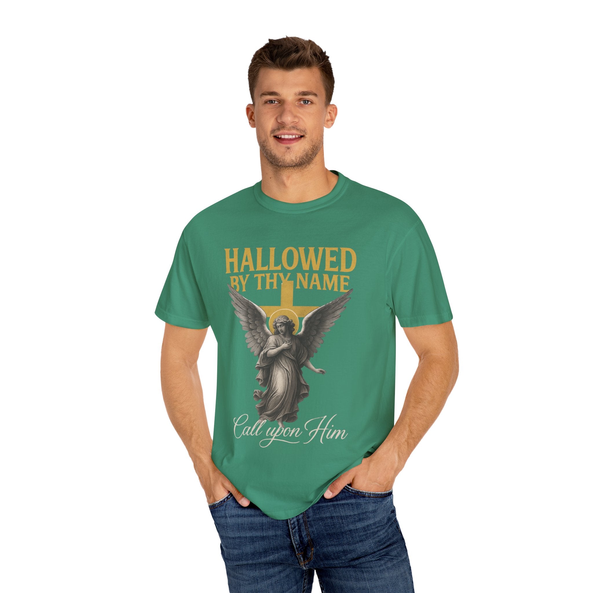 Hallowed by Thy Name Christian Garment-Dyed T-shirt