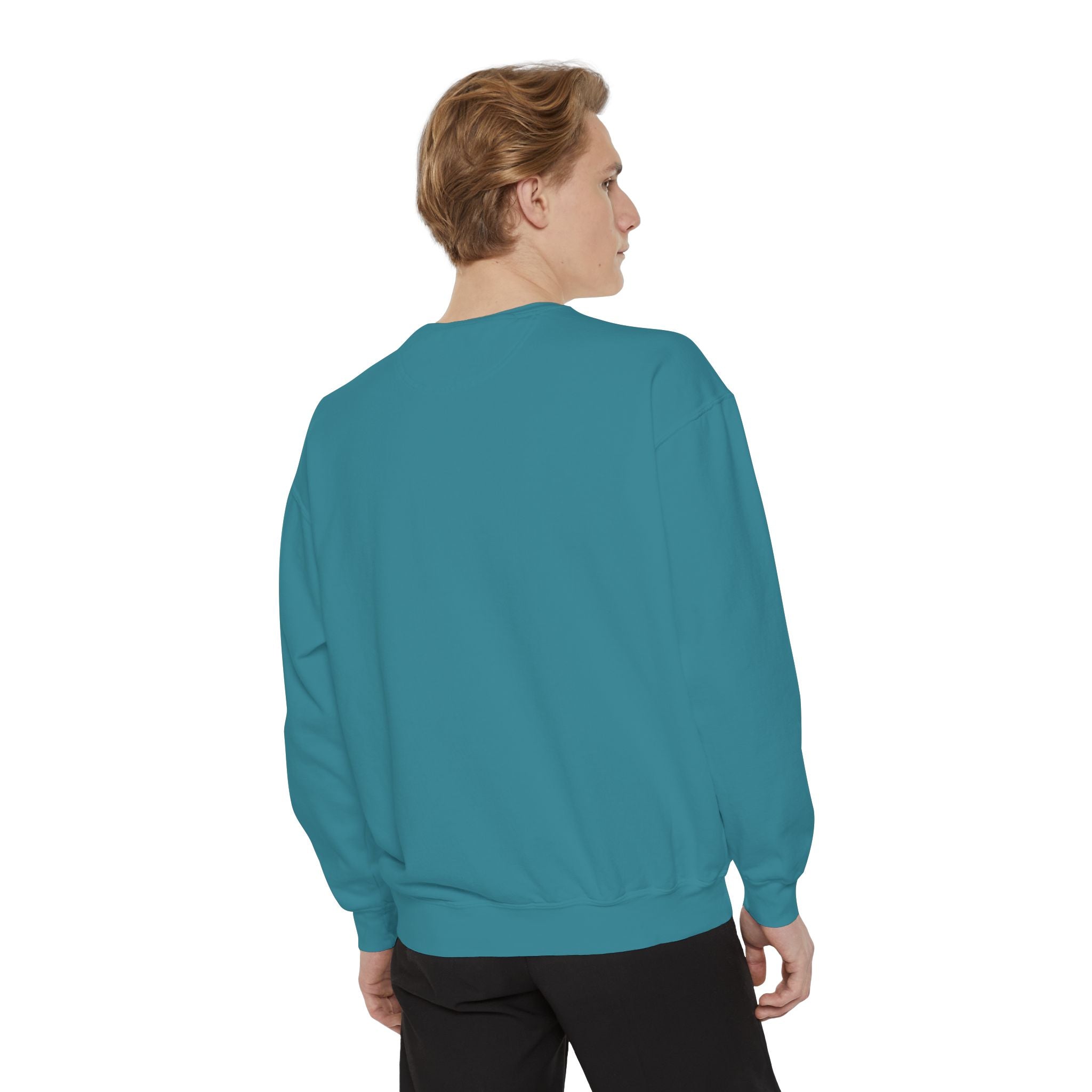 Victory in Jesus Unisex Garment-Dyed Sweatshirt