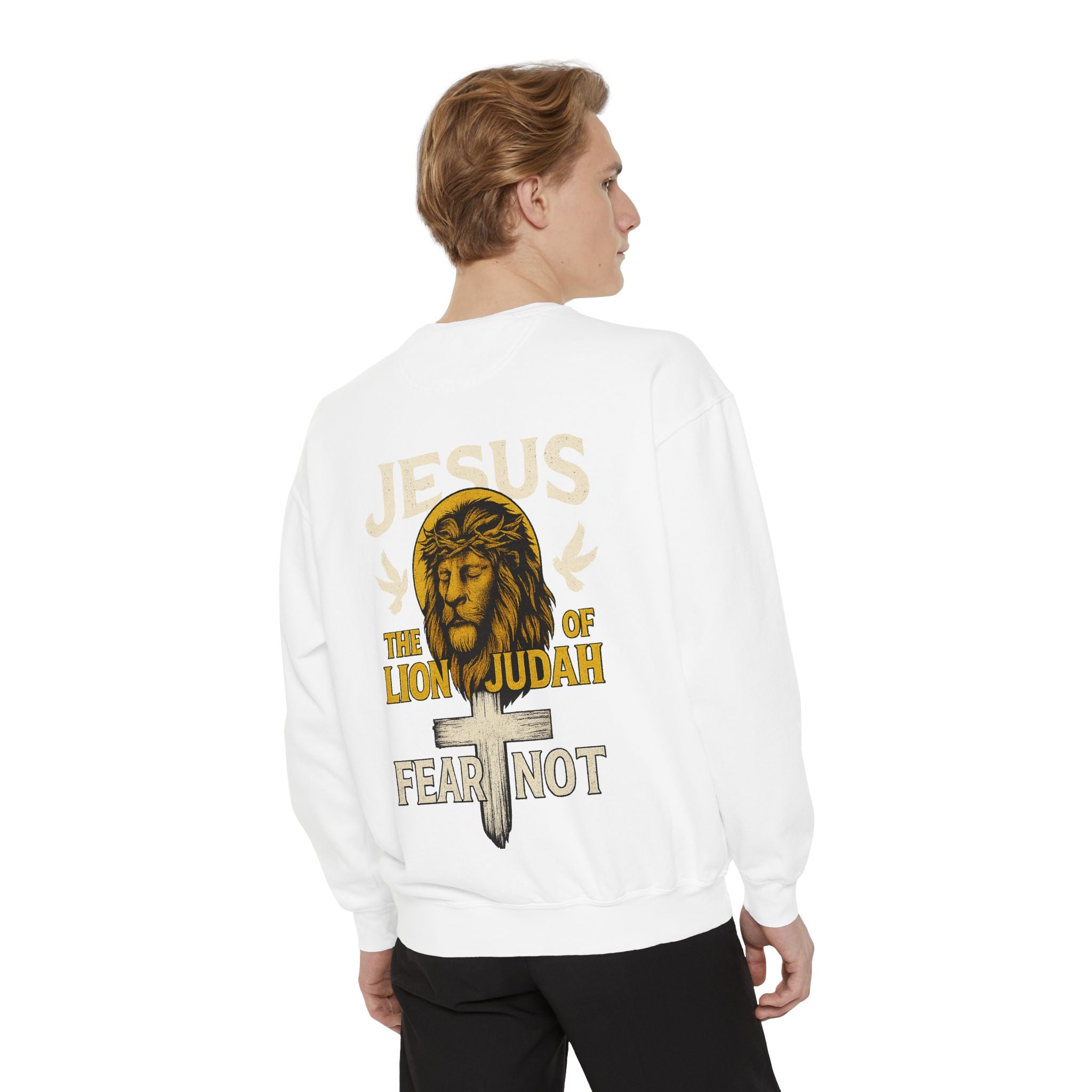 Easter Sweatshirt - He is Risen Fear Not Christian Apparel | Holy & Pure