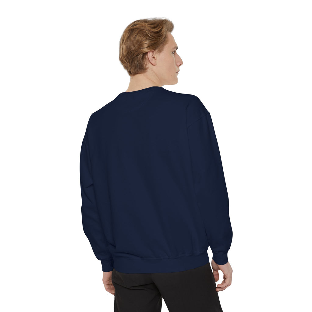 Victory in Jesus Unisex Garment-Dyed Sweatshirt