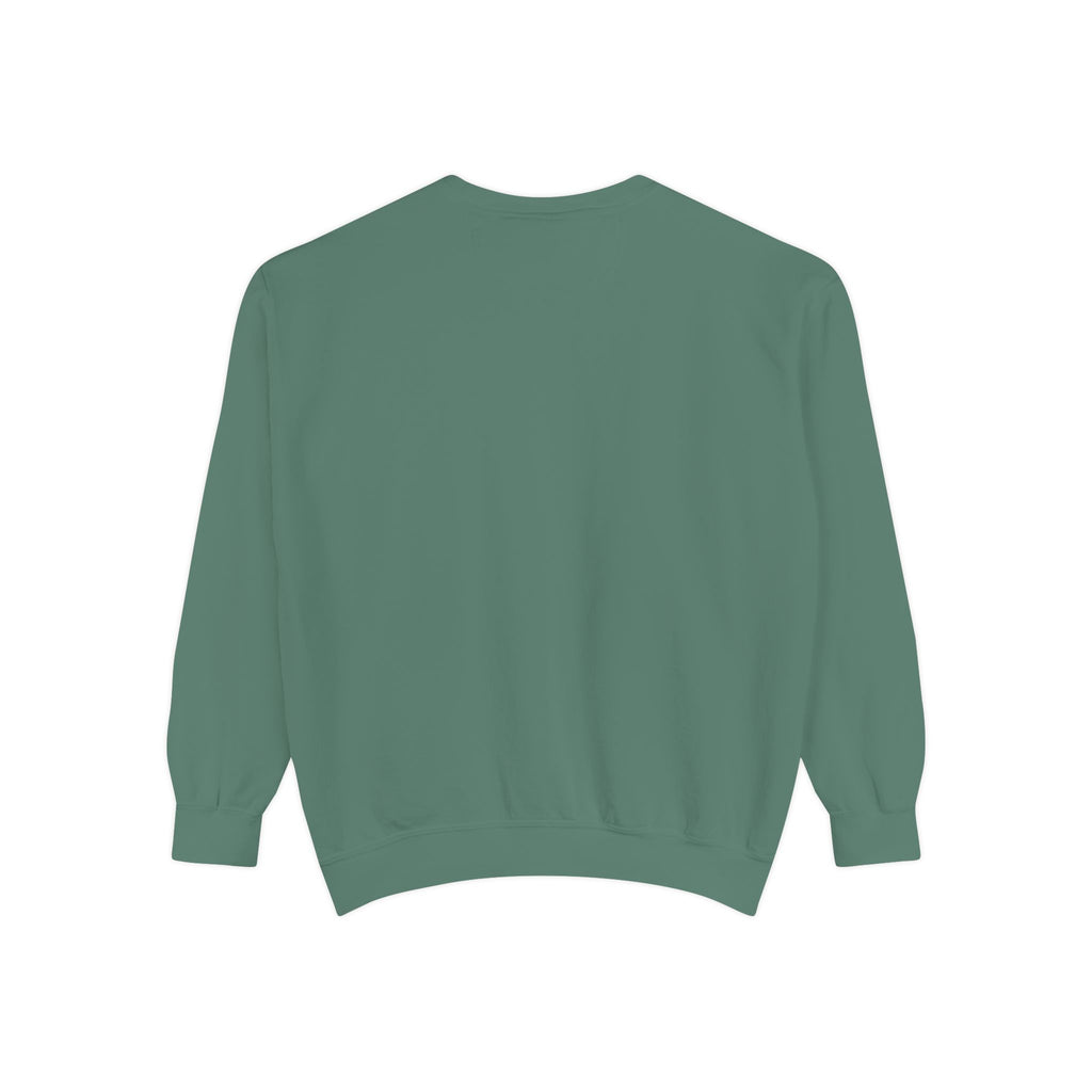 Victory in Jesus Unisex Garment-Dyed Sweatshirt