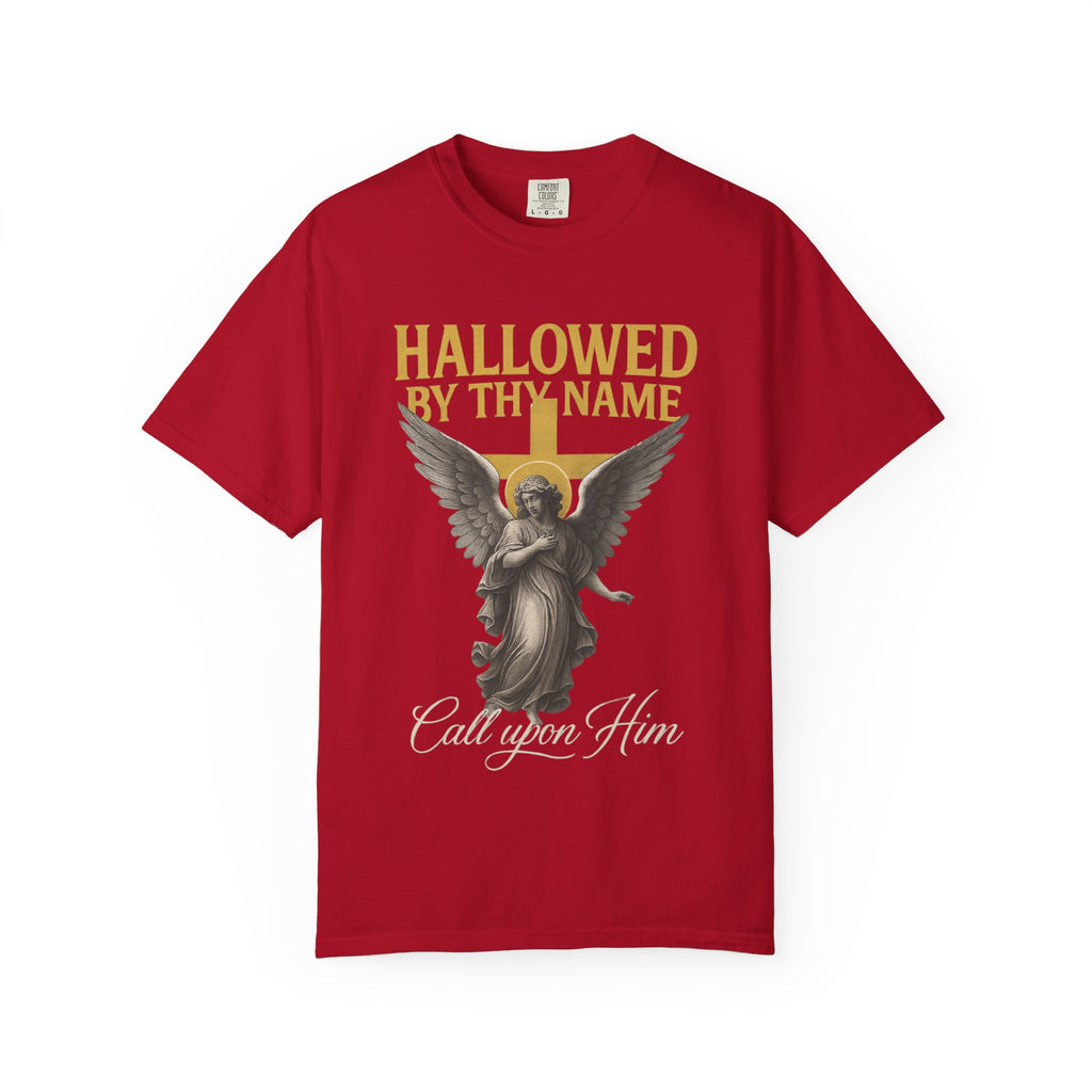 Hallowed by Thy Name Christian Garment-Dyed T-shirt