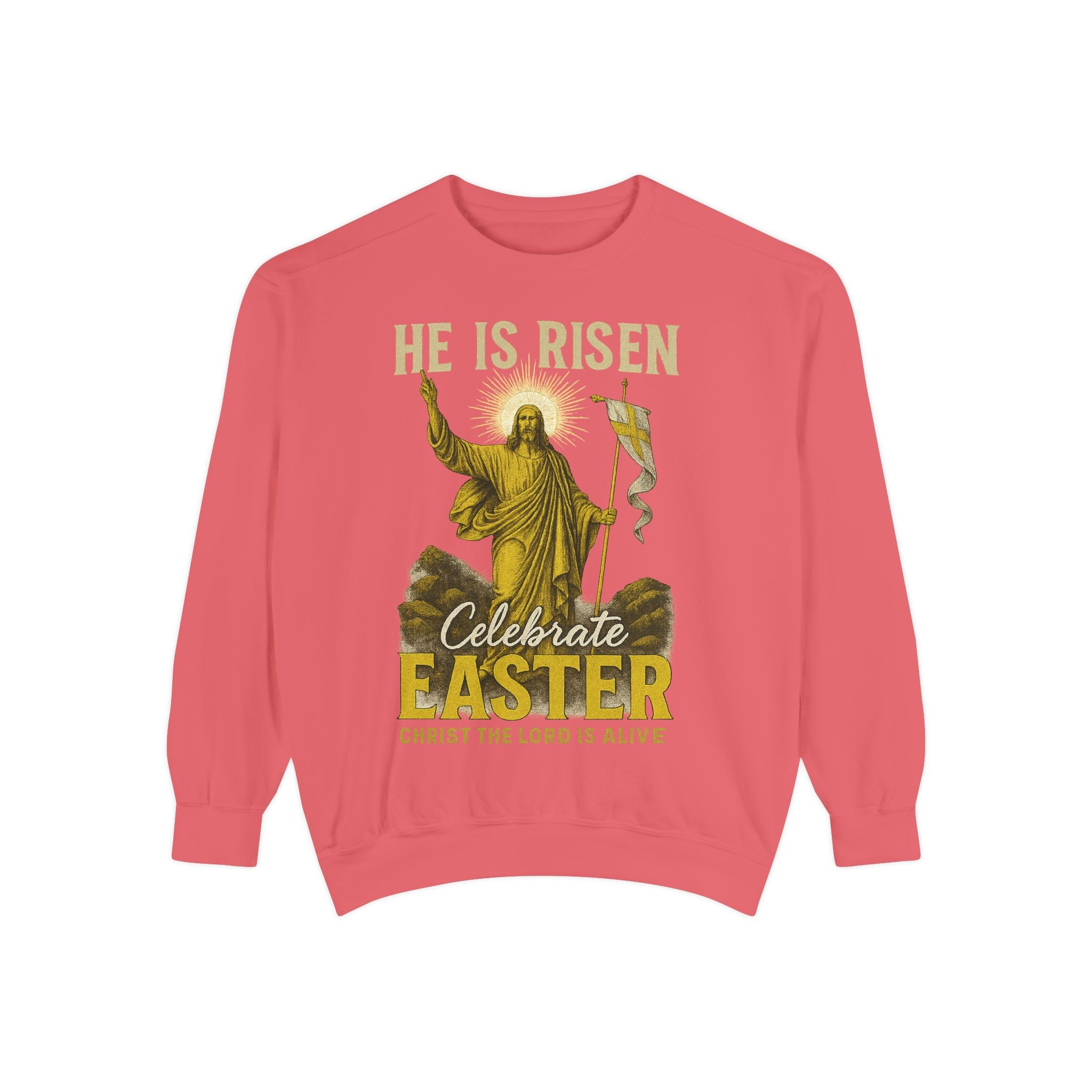 Easter Sweatshirt - He is Risen Fear Not Christian Apparel | Holy & Pure