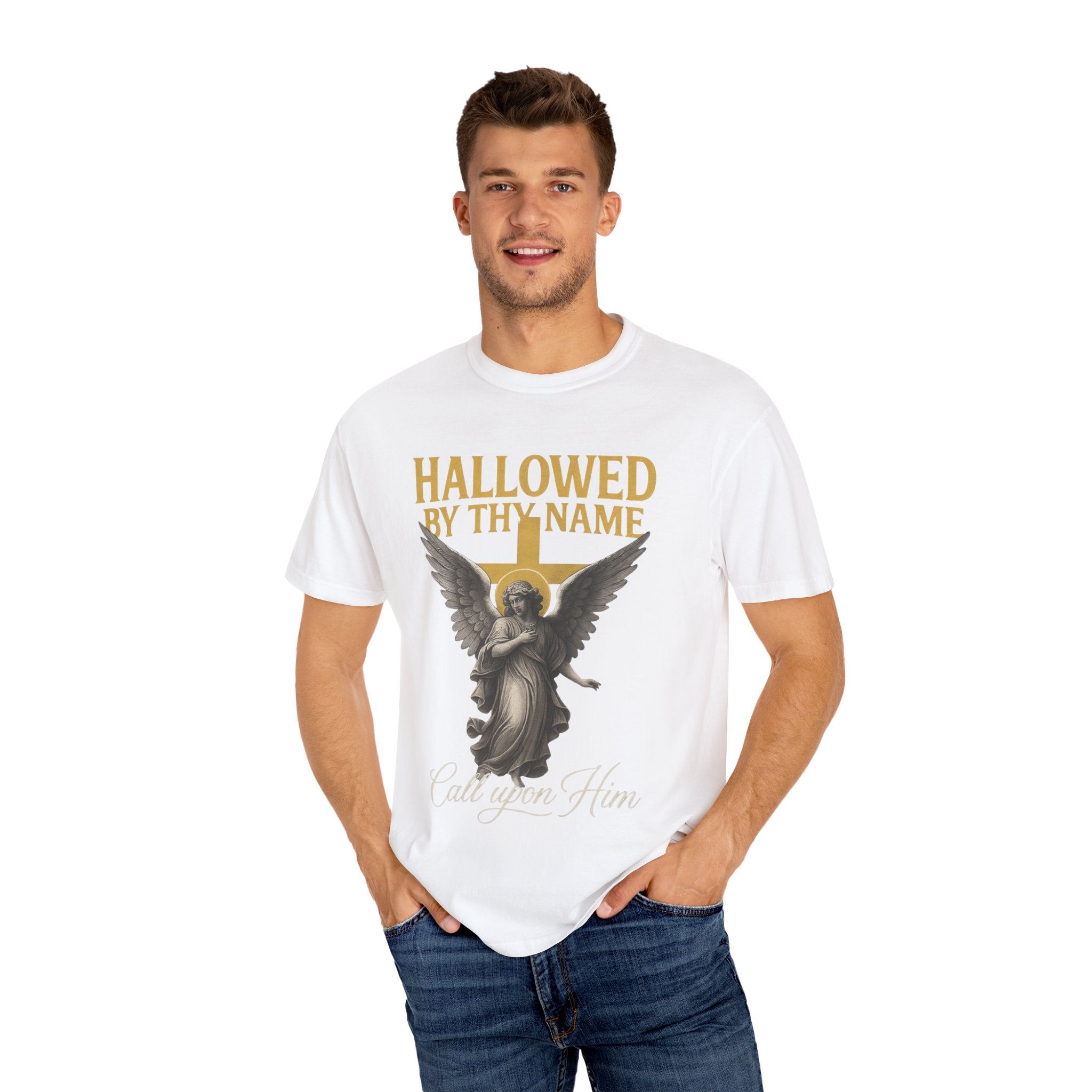 Hallowed by Thy Name Christian Garment-Dyed T-shirt