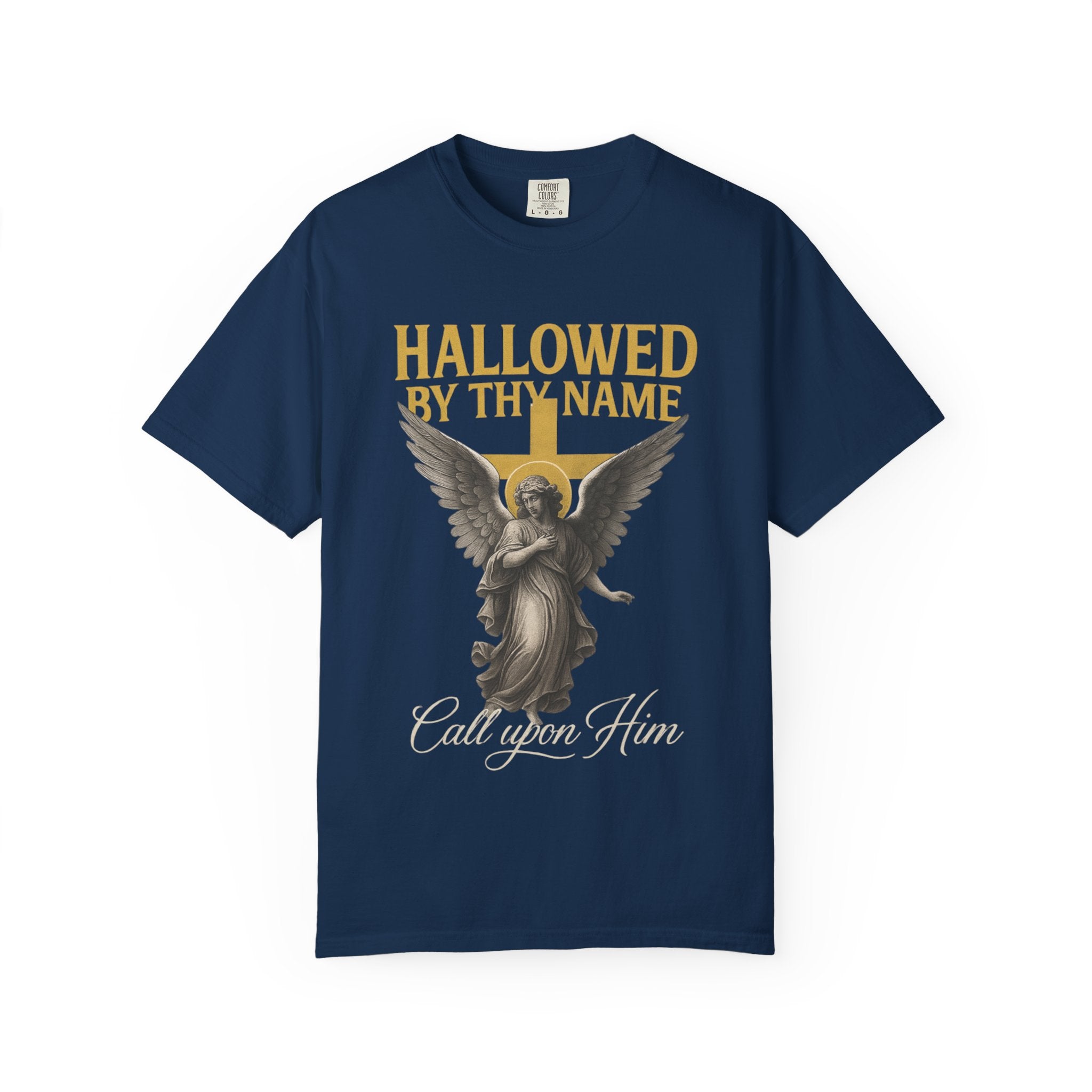 Hallowed by Thy Name Christian Garment-Dyed T-shirt